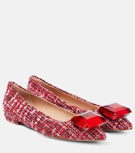 Verzierte Ballerinas Jaipur aus Bouclé - Gianvito Rossi - Modalova