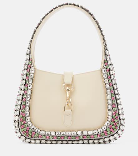 Jackie Small crystal-embellished leather shoulder bag - Gucci - Modalova