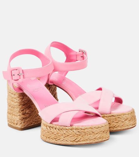 Espadrille-Sandalen Calakala 70 aus Veloursleder - Christian Louboutin - Modalova