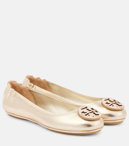 Bailarinas Minnie de piel metalizada - Tory Burch - Modalova