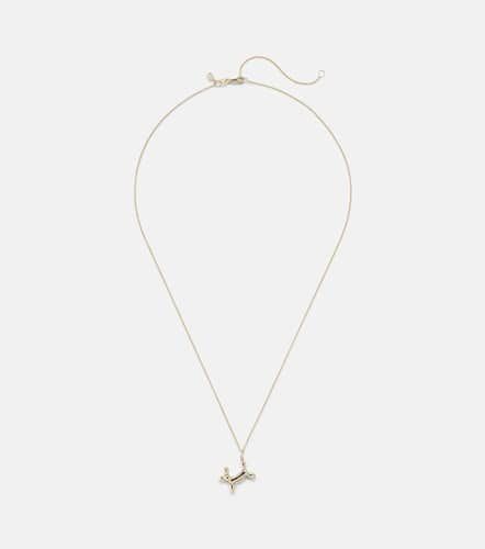 Collar con colgante de oro de 14 ct con diamante - Sydney Evan - Modalova