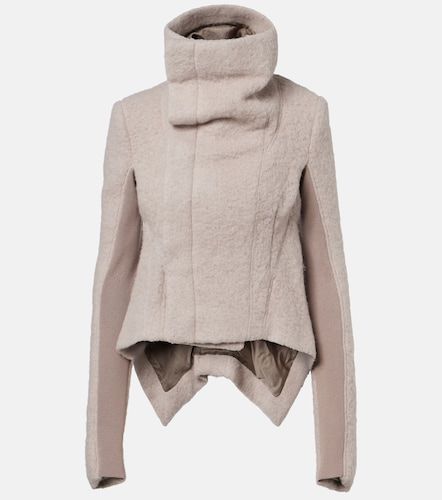 Asymmetric alpaca and wool-blend jacket - Rick Owens - Modalova