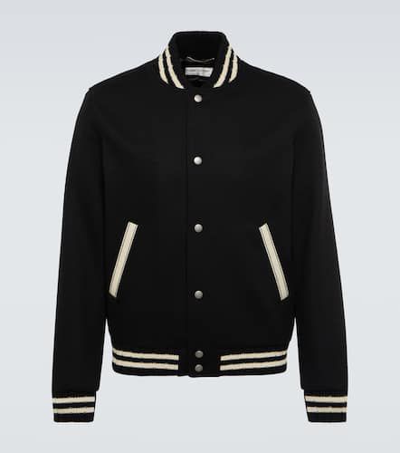 Giacca varsity in misto lana - Saint Laurent - Modalova