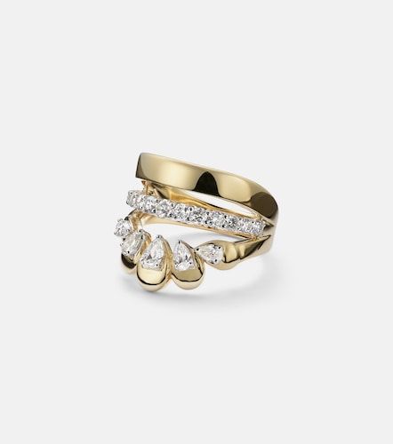 Yeprem 18kt gold ring with diamonds - Yeprem - Modalova