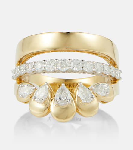 Ring aus 18kt Gellbgold mit Diamanten - Yeprem - Modalova