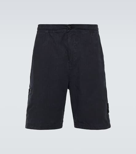 Compass linen-blend Bermuda shorts - Stone Island - Modalova
