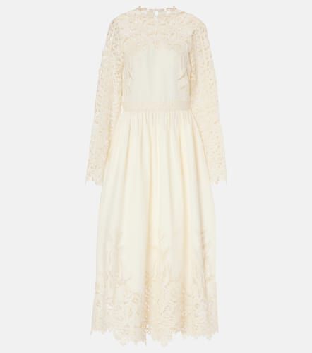 Palermo lace-trimmed cotton and silk gown - Ulla Johnson - Modalova