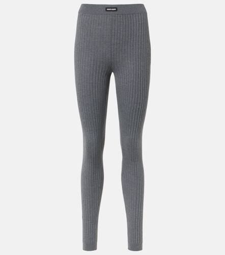 Miu Miu Leggings in lana a coste - Miu Miu - Modalova