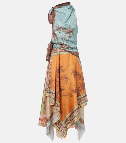 Alémais Vestido midi Alberta de sarga de seda - Alemais - Modalova