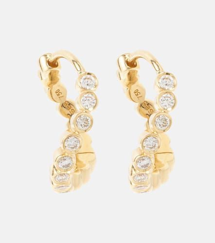 Petit Courant 18kt hoop earrings with diamonds - Sophie Bille Brahe - Modalova