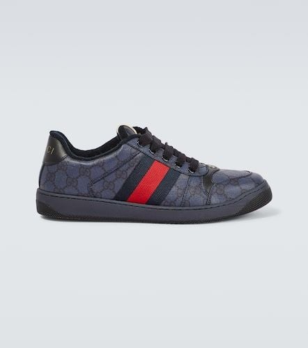 Zapatillas Screener de lona GG con piel - Gucci - Modalova