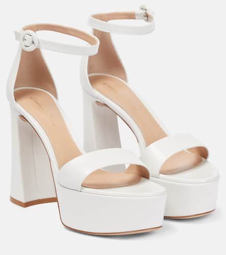 Bridal Holly leather platforms sandals - Gianvito Rossi - Modalova