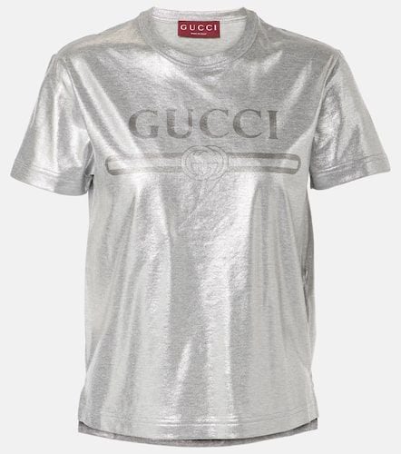 Gucci Logo cotton jersey T-shirt - Gucci - Modalova