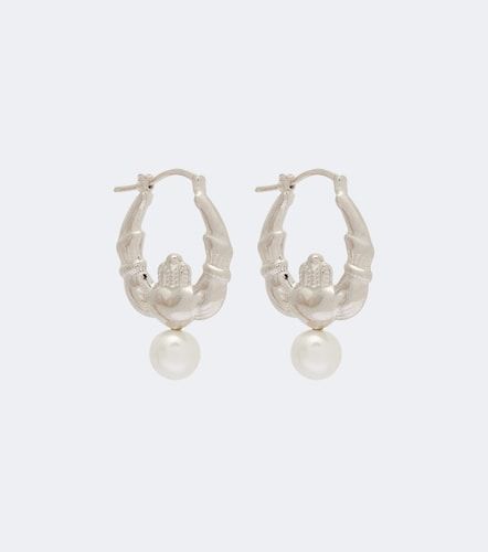 Pendientes de aro con perlas de imitación - Simone Rocha - Modalova