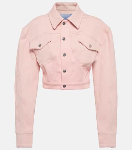 Mugler Chaqueta vaquera cropped - Mugler - Modalova