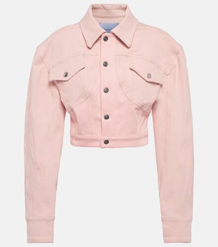 Mugler Cropped denim jacket - Mugler - Modalova