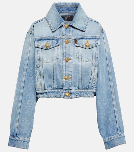 Balmain Chaqueta denim cropped - Balmain - Modalova