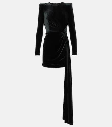 Alex Perry Draped velvet minidress - Alex Perry - Modalova