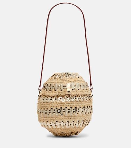 Embellished raffia shoulder bag - Rabanne - Modalova
