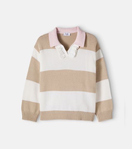 Pullover polo in cotone a righe - Il Gufo - Modalova