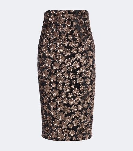 Gonna midi floreale con paillettes - Max Mara - Modalova