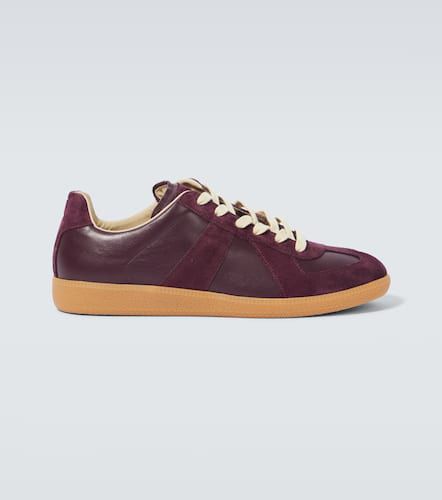 Replica leather and suede sneakers - Maison Margiela - Modalova