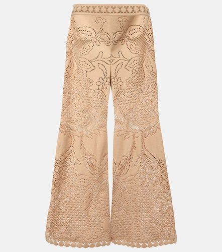 Pantalones anchos de encaje de guipur - Valentino - Modalova