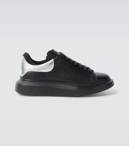 Oversized leather sneakers - Alexander McQueen - Modalova