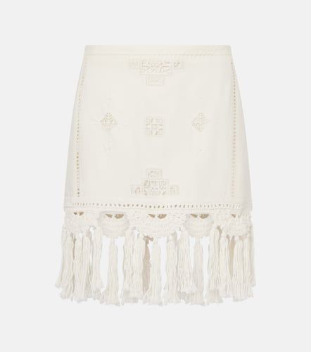 Minifalda Sandra en macramé de algodón - Isabel Marant - Modalova