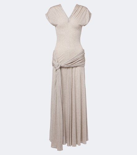 Vestido largo de jersey drapeado - JW Anderson - Modalova