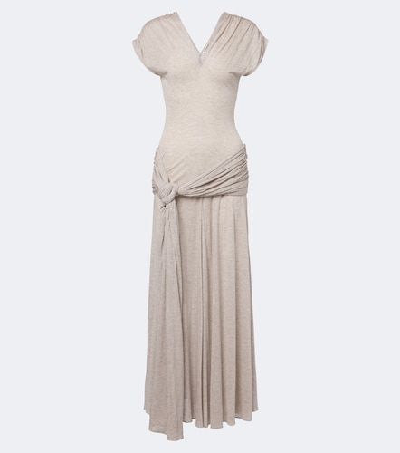 Vestido midi de jersey drapeado - JW Anderson - Modalova