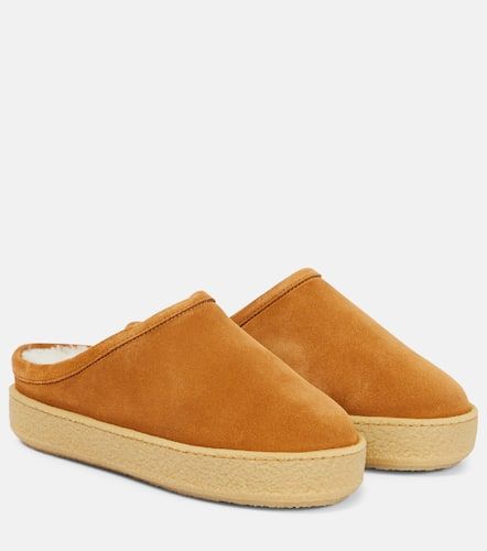 Slippers Fozee aus Veloursleder mit Shearling - Isabel Marant - Modalova