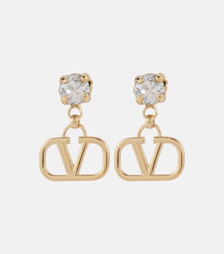 VLogo Signature crystal-embellished earrings - Valentino - Modalova