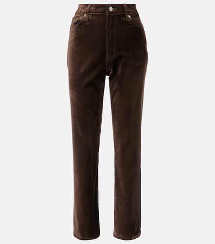 Le Sleek Straight velvet flared pants - Frame - Modalova