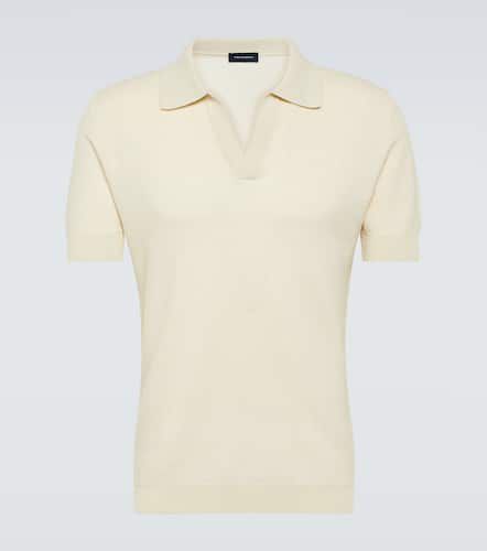 Cotton and linen polo shirt - Thom Sweeney - Modalova