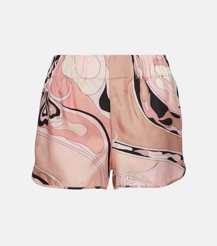 Shorts Orchidee aus Seiden-Twill - Pucci - Modalova