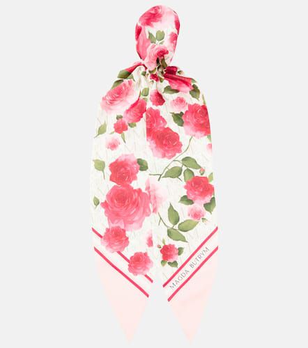 Floral silk twill scarf - Magda Butrym - Modalova