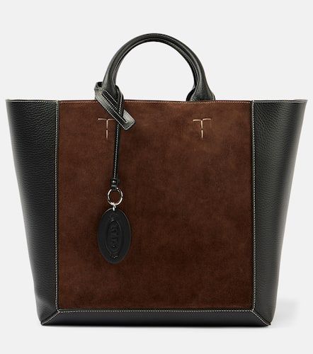 Shopper Double Up Medium in suede - Tod's - Modalova