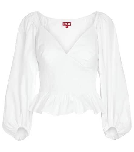 Staud Blusa de algodón elastizado - Staud - Modalova