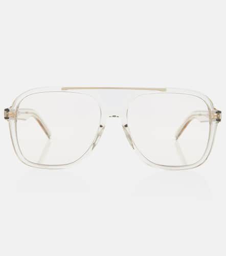 Occhiali da sole aviator in acetato - Saint Laurent - Modalova