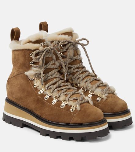 Schnürstiefel Chike aus Veloursleder mit Shearling - Jimmy Choo - Modalova