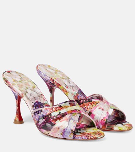 Nicol Is Back floral silk satin sandals - Christian Louboutin - Modalova