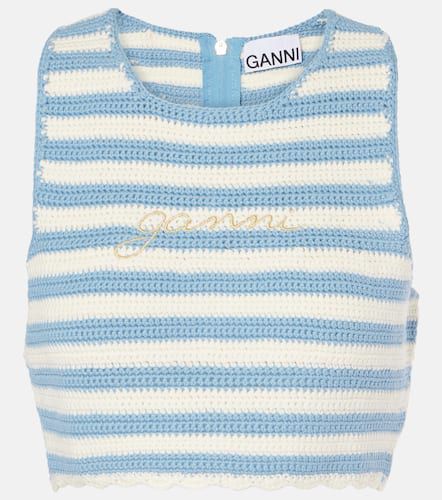 Ganni Cropped-Top aus Häkelstrick - Ganni - Modalova