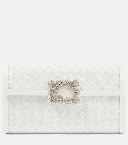 Clutch Efflorescence con lentejuelas - Roger Vivier - Modalova