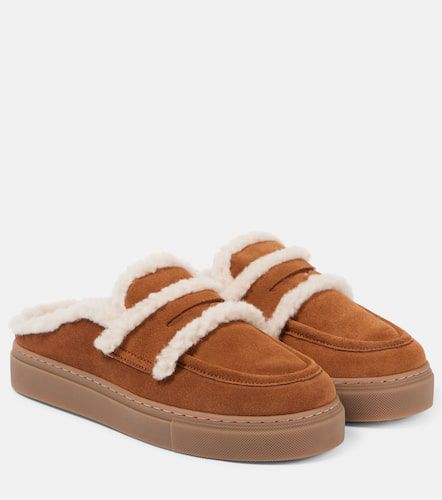 Mules in suede con shearling - Inuikii - Modalova