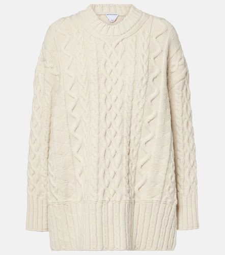 Aran cable-knit wool sweater - Bottega Veneta - Modalova