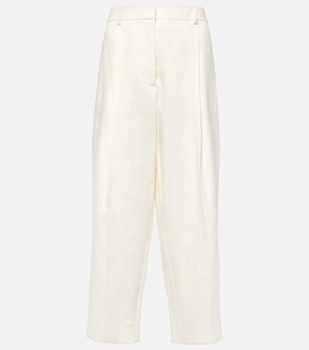 Tonnie cropped linen straight pants - The Row - Modalova