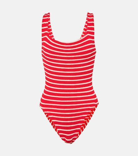 Square Neck striped swimsuit - Hunza G - Modalova
