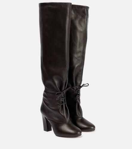 Over-the-knee laced leather boots - Lemaire - Modalova
