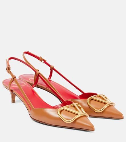 Slingback-Pumps VLogo Signature 40 aus Leder - Valentino Garavani - Modalova